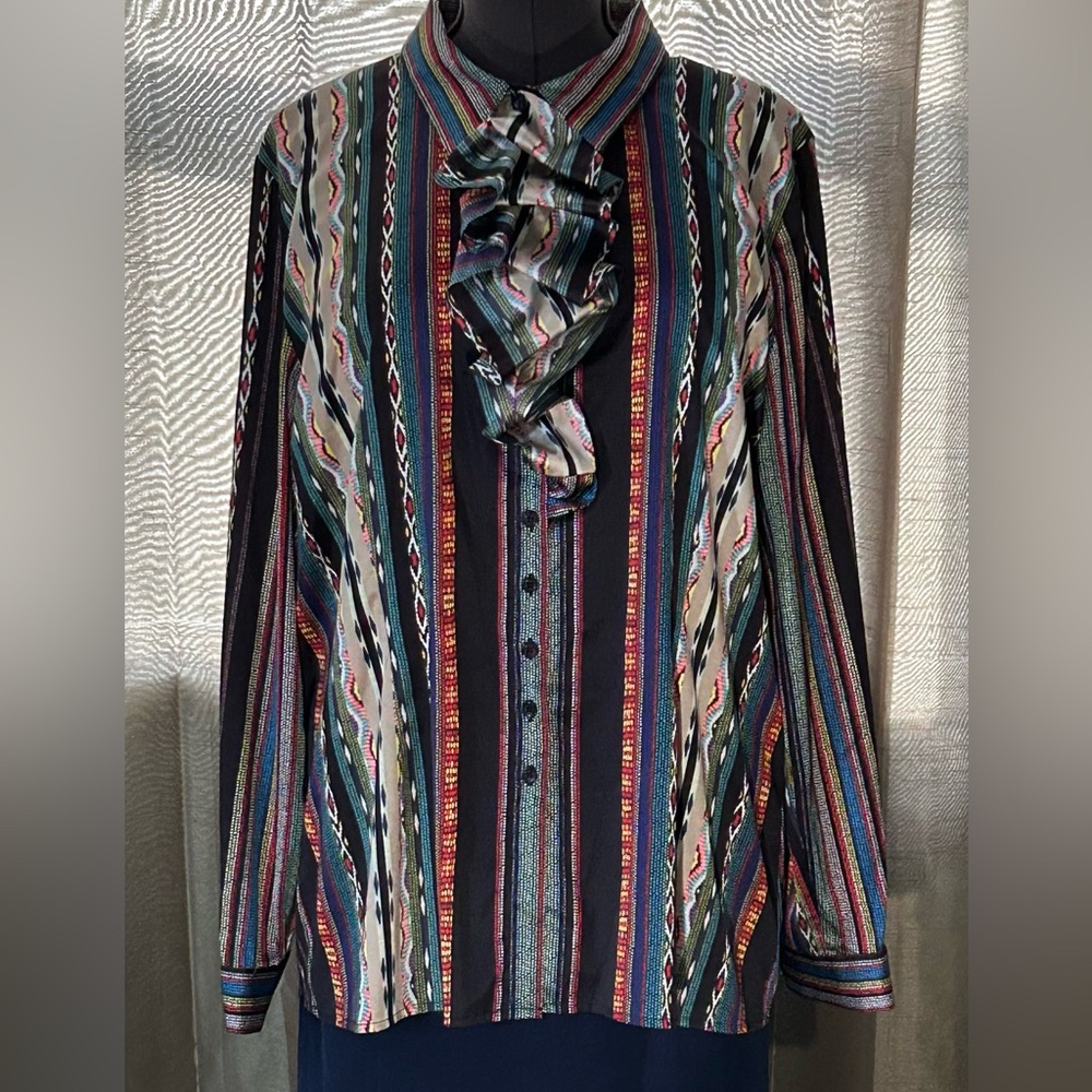 Simon Chang blouse with removable tie
